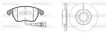 Комплект тормозов WOKING 811303.00