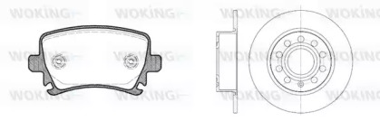 Комплект тормозов, дисковый тормозной механизм WOKING 811313.00