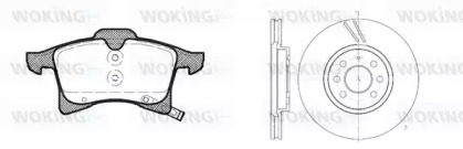 Комплект тормозов WOKING 811363.01