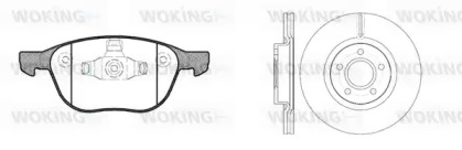 Комплект тормозов, дисковый тормозной механизм WOKING 811823.01