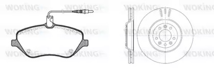 Комплект тормозов WOKING 810013.00