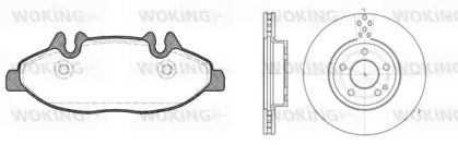 Комплект тормозов WOKING 810093.00