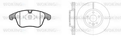 Комплект тормозов, дисковый тормозной механизм WOKING 813193.00