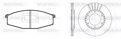 Комплект тормозов WOKING 80293.00