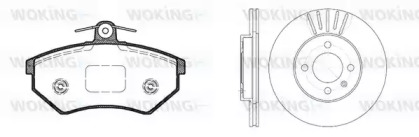 Комплект тормозов WOKING 80343.00