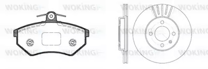 Комплект тормозов WOKING 80343.01