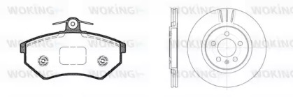 Комплект тормозов WOKING 80343.02