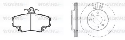 Комплект тормозов WOKING 80413.05