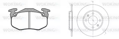 Комплект тормозов WOKING 80443.02