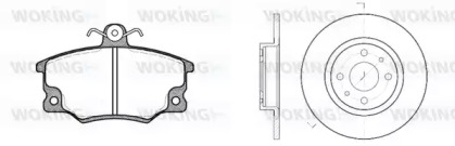 Комплект тормозов WOKING 80463.01