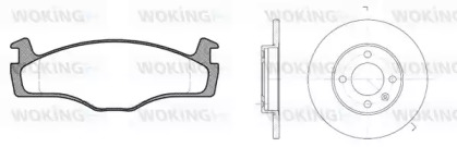 Комплект тормозов, дисковый тормозной механизм WOKING 80713.01