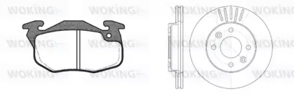 Комплект тормозов WOKING 80923.02
