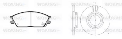 Комплект тормозов WOKING 83243.00