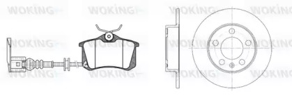Комплект тормозов, дисковый тормозной механизм WOKING 83633.08