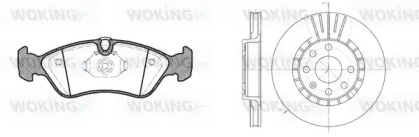 Комплект тормозов WOKING 83863.01