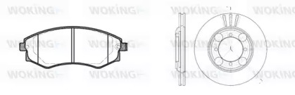 Комплект тормозов WOKING 82183.00