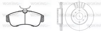 Комплект тормозов, дисковый тормозной механизм WOKING 82203.00