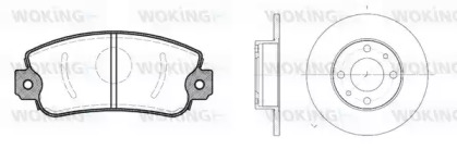 Комплект тормозов WOKING 82723.00