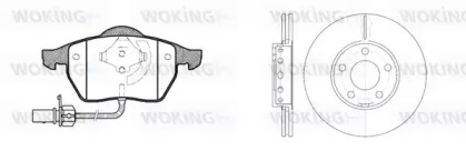 Комплект тормозов WOKING 82903.00