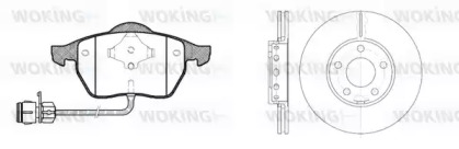 Комплект тормозов WOKING 82903.01