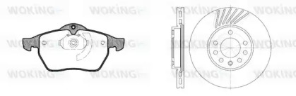 Комплект тормозов, дисковый тормозной механизм WOKING 82903.02