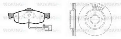 Комплект тормозов WOKING 85323.00