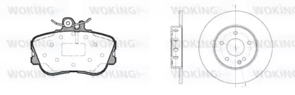 Комплект тормозов WOKING 85453.00