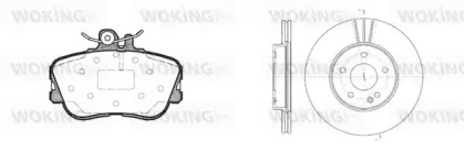 Комплект тормозов WOKING 85453.01