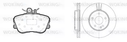 Комплект тормозов WOKING 85453.02