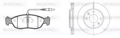 Комплект тормозов WOKING 85613.01