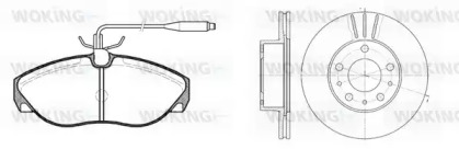 Комплект тормозов WOKING 85863.01
