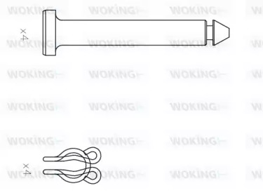 Комплектующие, колодки дискового тормоза WOKING ACA8501.00