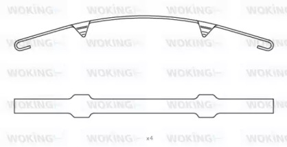 Комплектующие, колодки дискового тормоза WOKING ACA8543.00