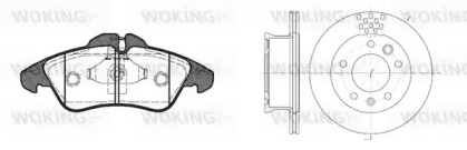 Комплект тормозов WOKING 84783.01