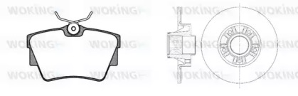 Комплект тормозов, дисковый тормозной механизм WOKING 84913.20