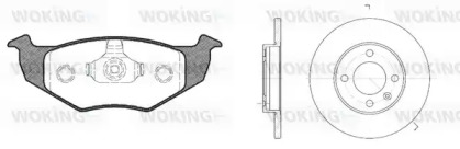 Комплект тормозов WOKING 87093.03
