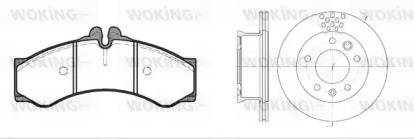 Комплект тормозов WOKING 87143.00