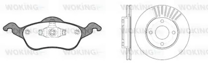 Комплект тормозов WOKING 87913.00
