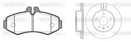 Комплект тормозов WOKING 86013.00