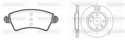 Комплект тормозов, дисковый тормозной механизм WOKING 86263.01