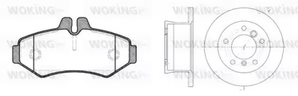Комплект тормозов WOKING 86333.01