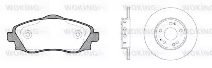 Комплект тормозов WOKING 86743.00