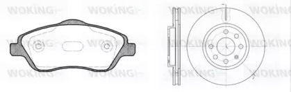 Комплект тормозов WOKING 86743.03
