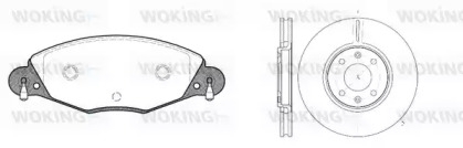 Комплект тормозов WOKING 89273.00