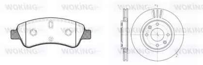Комплект тормозов, дисковый тормозной механизм WOKING 89403.00
