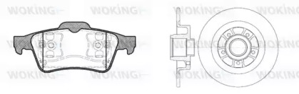 Комплект тормозов WOKING 89423.00