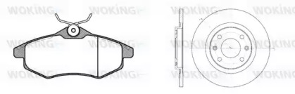 Комплект тормозов WOKING 89813.00