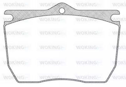 Комплект тормозных колодок WOKING JSA 9243.00