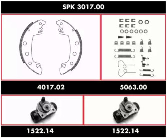 Комплект тормозов WOKING SPK 3017.00