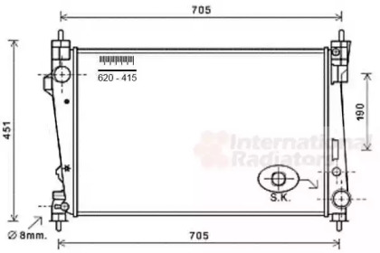 Теплообменник VAN WEZEL 01002124